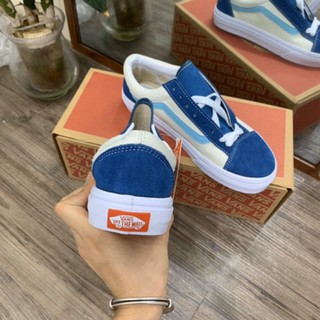 Giầy vans style xanh đậm 1:1 ( full box + free ship )