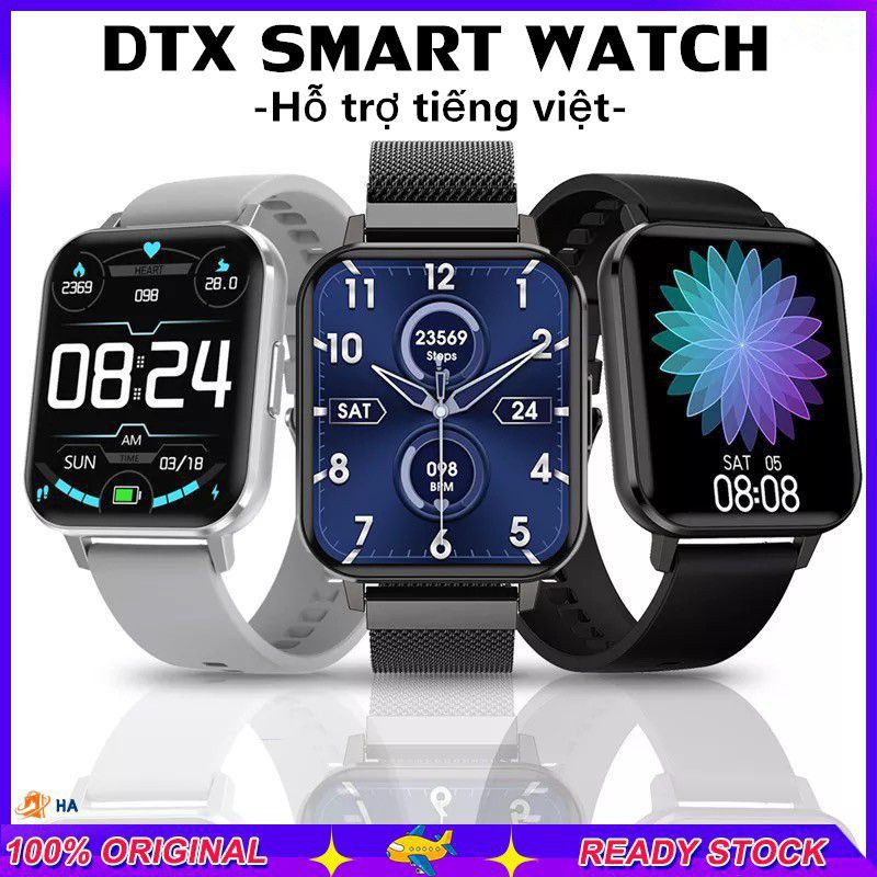 Đồng hồ thông minh DTX Smart Watch, thay được ảnh nền, 1.78 Inch, Màn hình