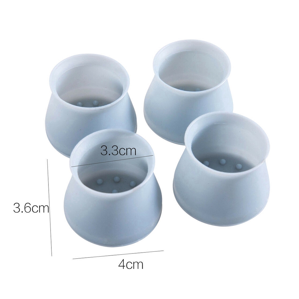 Set 4 Miếng Silicon Bọc Chân Bàn Ghế Chống Trượt
