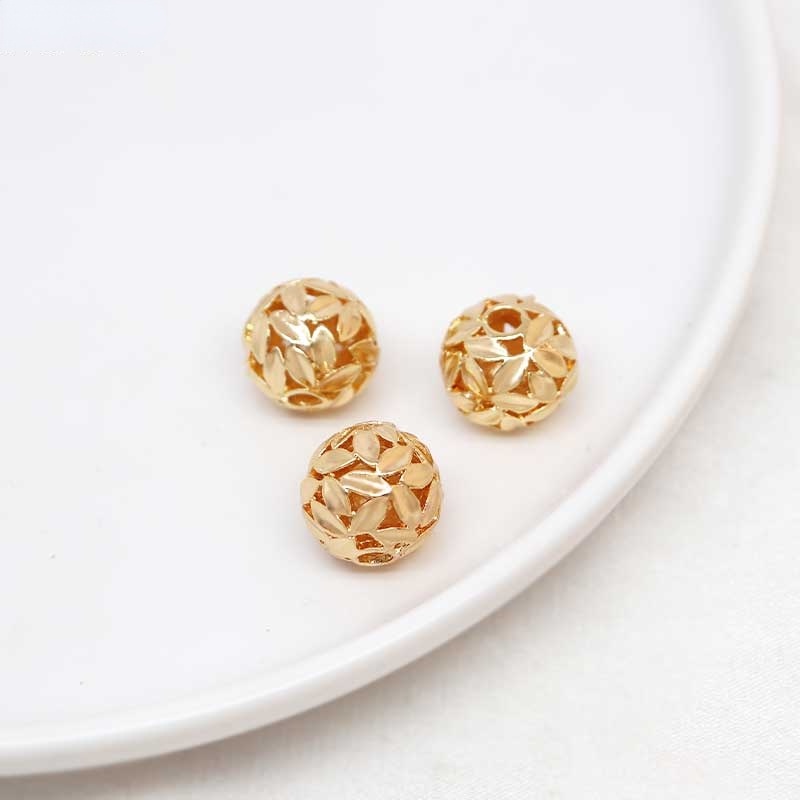 Hạt Ngọc Trai Hình Lá Tre 18K Dùng Làm Trang Sức diy