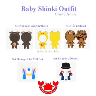 Quần áo/ outfit cho doll 20cm