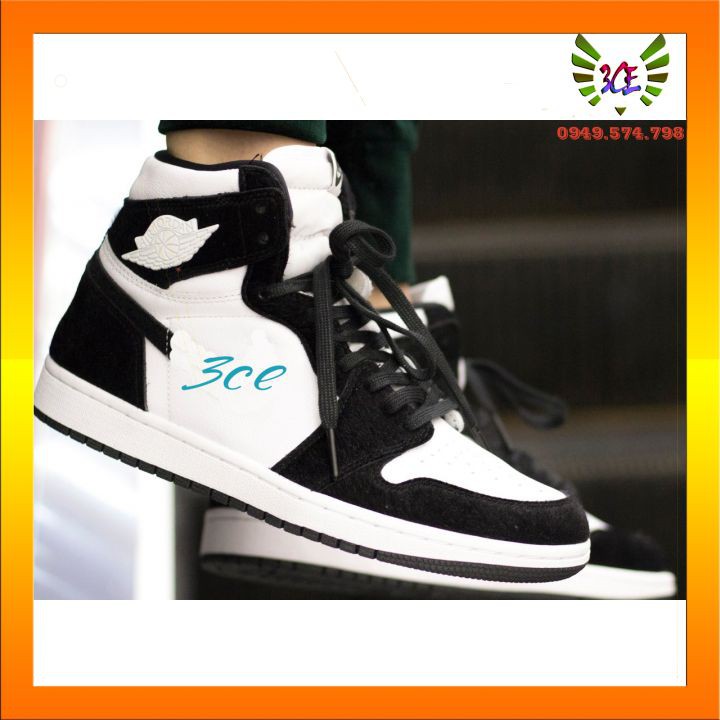 Giày thể thao sneaker panda cao cổ đen trắng cho nam nữ