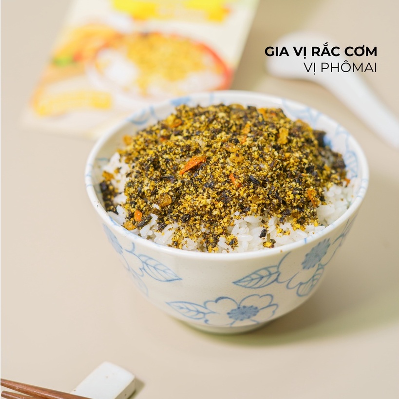 Combo 3 Gói Gia Vị Rắc Cơm Không Bột Ngọt Enzy Cho Bé Ăn Dặm