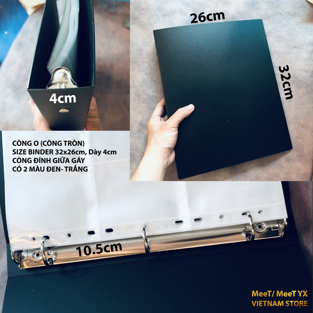 [12 loại sheet] Sổ đựng card Binder hỗn hợp thương hiệu MeeT/ MeeT XY (Nguyên cuốn)