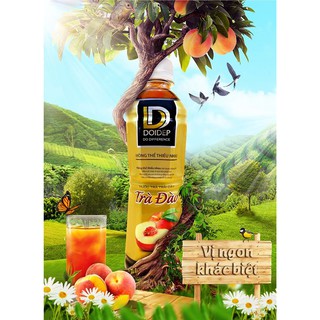 Nước Trái Cây Trà Đào DoiDep 405ml