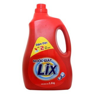 Nước giặt Lix 3,8kg dùng cả giặt tay và giặt máy