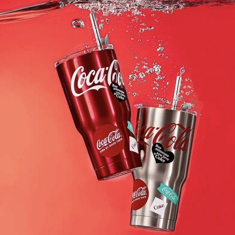 Ly Giữ Nhiệt Coca Cola Kèm Nắp và Ống Hút