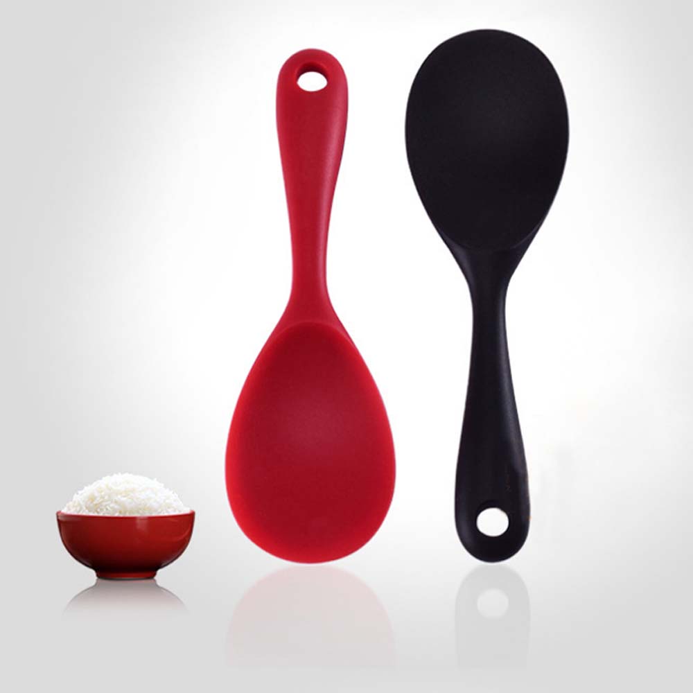 Muỗng xới cơm bằng silicone chịu nhiệt chống dính thân thiện với môi trường