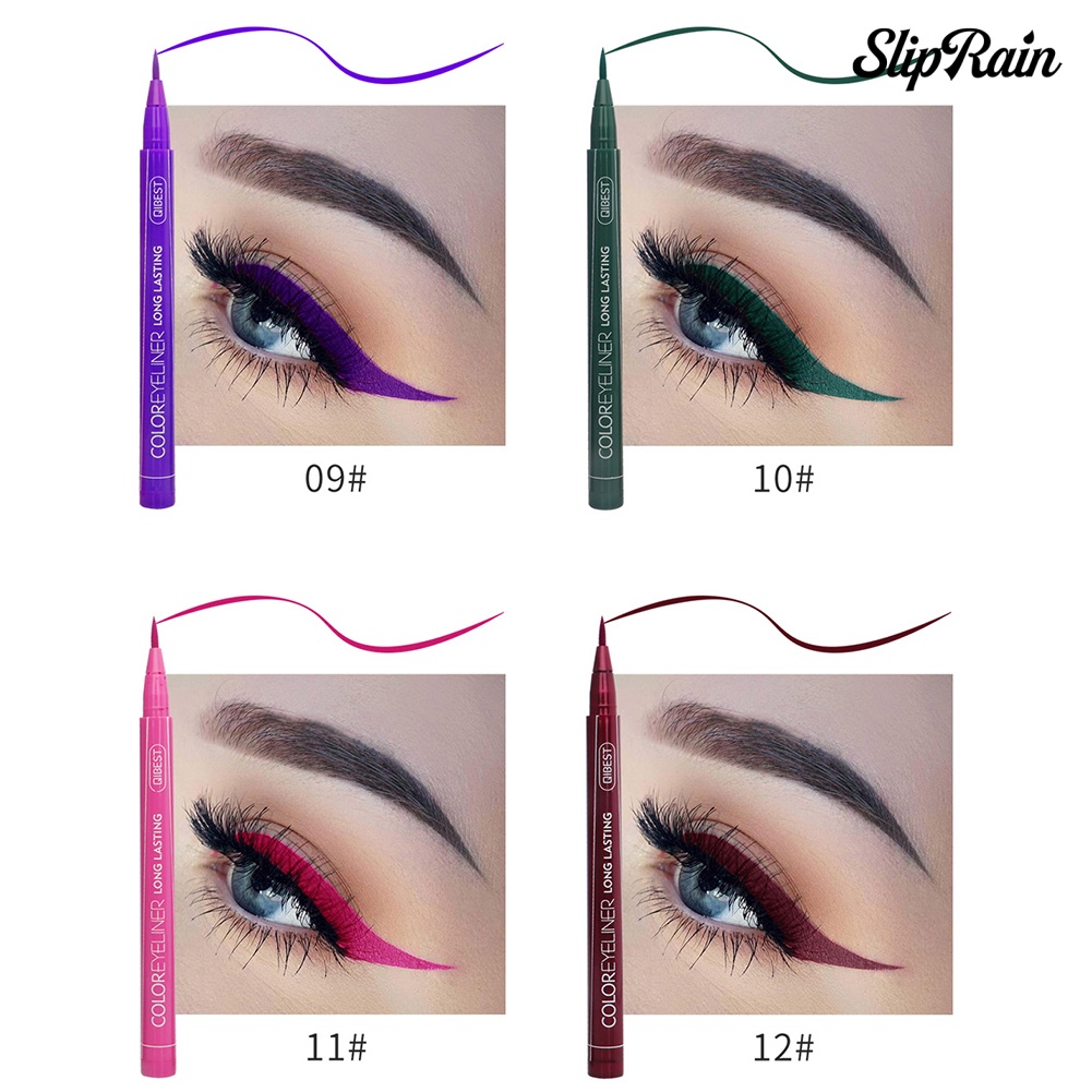 (Hàng Mới Về) Bút Kẻ Mắt Qibest 12 Màu Tùy Chọn Nhanh Khô Không Nhòe Tiện Dụng | BigBuy360 - bigbuy360.vn