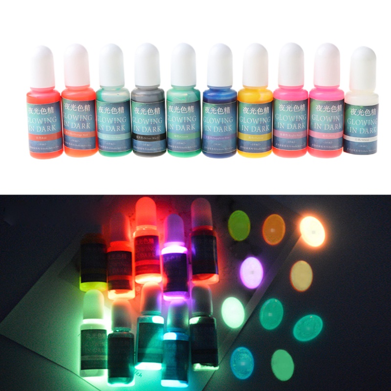 Bột Màu Dạ Quang Epoxy UV Resin Làm Trang Sức Thủ Công DIY