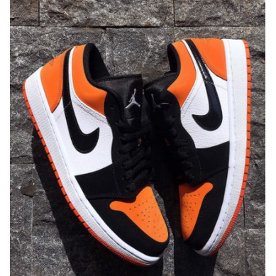 Giày Jordan  Đen Cam , Giày Sneaker jodan1 Thấp Cổ Cam Full Box | BigBuy360 - bigbuy360.vn