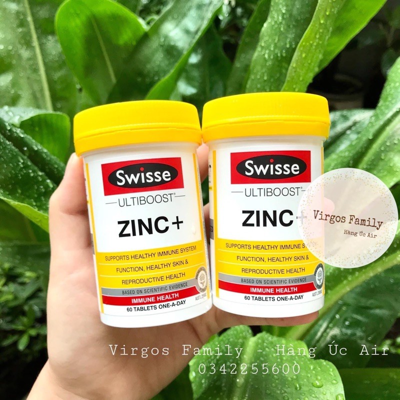 Swisse Zinc 60 viên kẽm