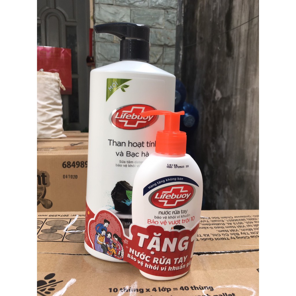 Sữa tắm lifebuoy Detox Than Hoạt Tính / matcha khổ qua 850g tặng chai rửa tay 120g hoặc chai sữa tắm nhỏ 200g | BigBuy360 - bigbuy360.vn