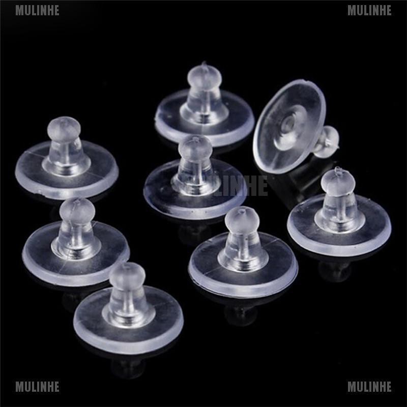 Set 50 Nút Silicone Mềm Chặn Khuyên Tai