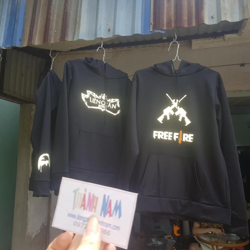 HOT - Áo hoodie Liên Quân phản quang, áo hoodie Liên Quân Mobile phản quang hình in cực chất new