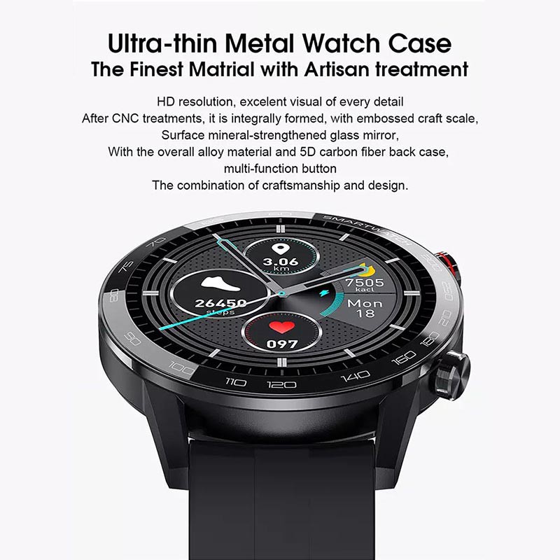 new pattern L16 Smart Watch IP68 Waterproof Full Circle HD Large Screen Watch Casual Sport Watch Heart Rate Monitoring 