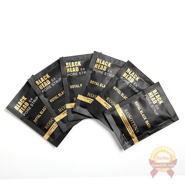 Miếng Gel dán lột mụn đầu đen lấy mụn cám trứng cá vùng mũi Rosotena Black Head – 6g