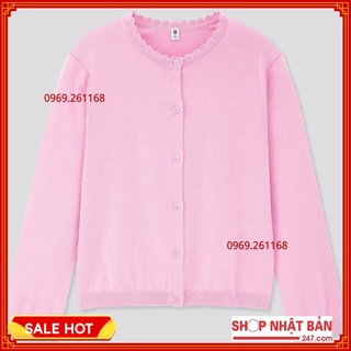 Áo len cardigan dài tay bé gái Uni Nhật Bản