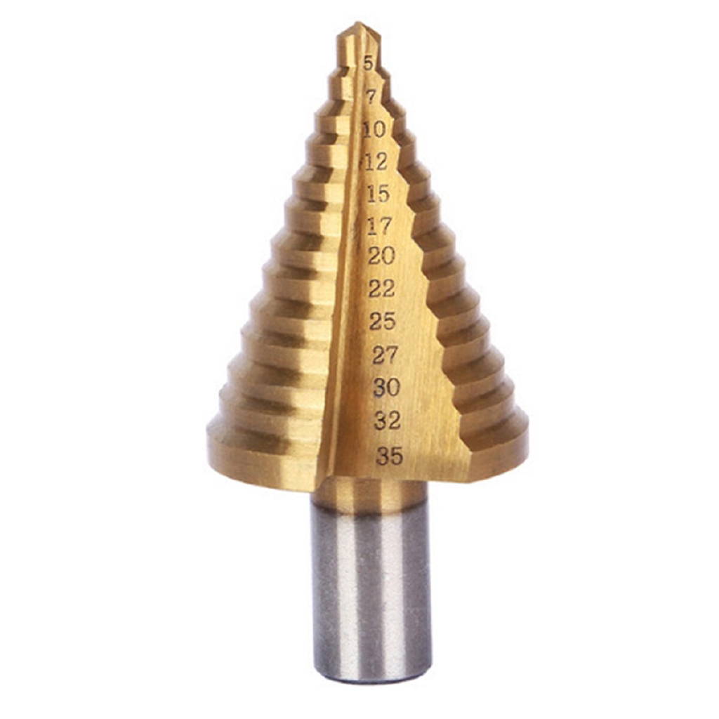 Bộ Mũi Khoan 13 Bước HSS 5-35Mm Chuyên Dụng Cho Máy Khoan Gỗ