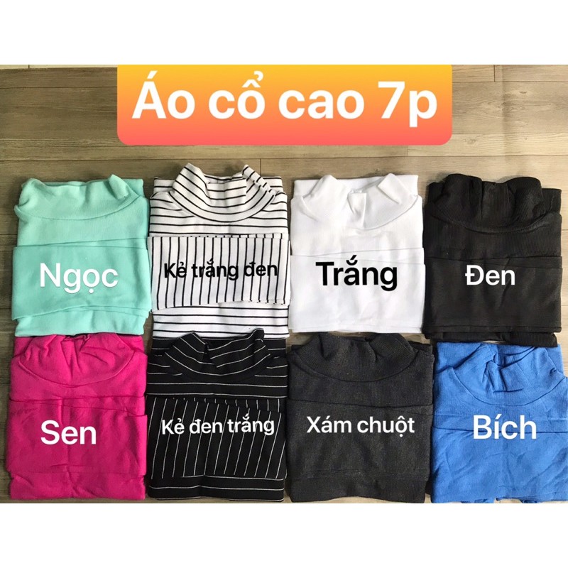 ÁO CỔ CAO 7 PHÂN ( thun gân) | WebRaoVat - webraovat.net.vn