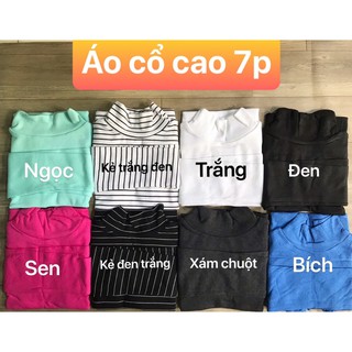 ÁO CỔ CAO 7 PHÂN ( thun gân)