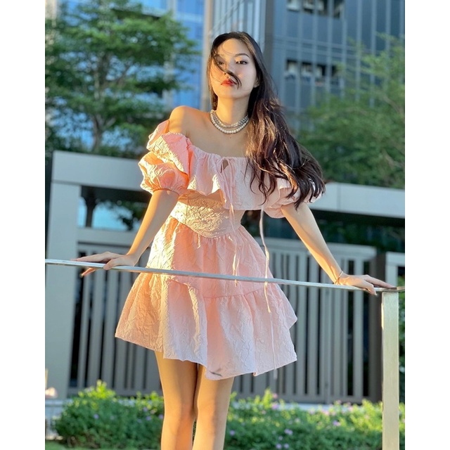 Đầm hồng anh đào