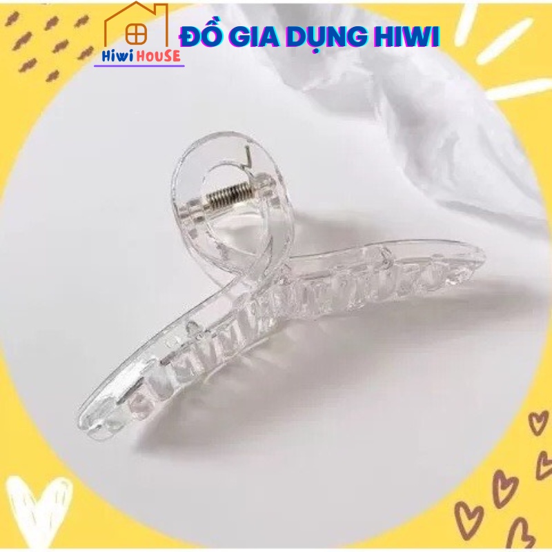 Kẹp Tóc Trong Suốt Hình Cá Mập Phong Cách Hàn Quốc