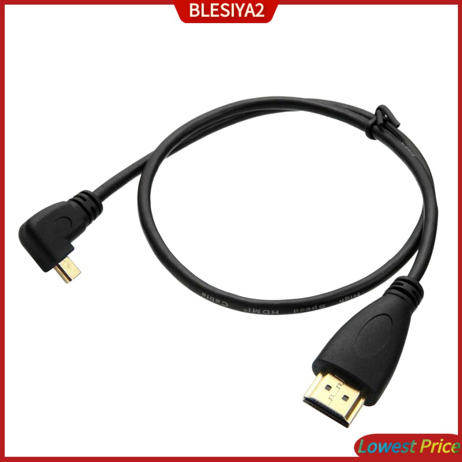 (Hàng Mới Về) Cáp Chuyển Đổi Tốc Độ Cao Từ Micro Hdmi Male Sang Hdmi Male Chất Lượng Cao