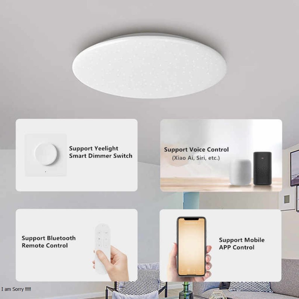 Đèn ốp trần ánh sao LED thông minh Xiaomi Yeelight, 598mm, 50W, tùy chỉnh ánh sáng qua App, A2001C550