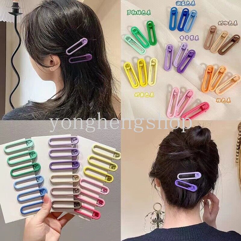 Set 3 Kẹp Tóc Màu Sắc Kẹo Ngọt Thời Trang Dành Cho Nữ
