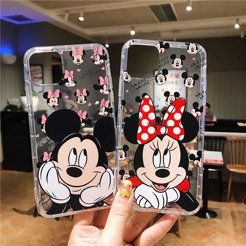 Ốp điện thoại in hình mickey minnie bảo vệ toàn diện thích hợp cho APPLE IPHONE 12 IPHONE13PROMAX 11 XS