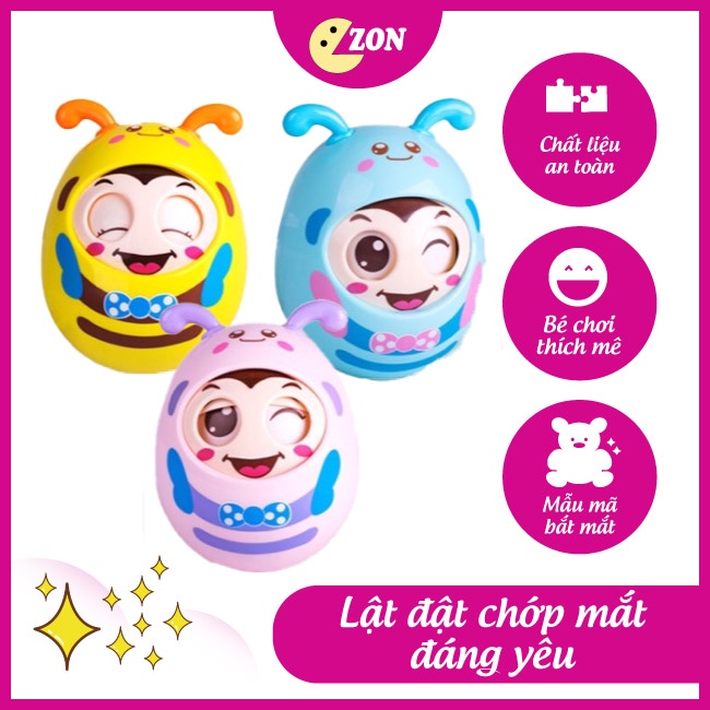 Đồ chơi lật đật phát chớp mắt cho bé | Con lật đật
