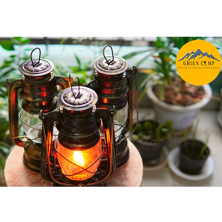 Đèn Bão Cổ Điển Vintage Clasic Lamp LA01 Dùng Cho Cắm Trại Dã Ngoại