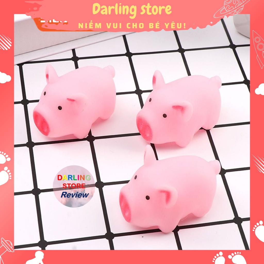 Heo con smile đồ chơi squishy bóp kêu chíp chíp giảm stress Darling Store