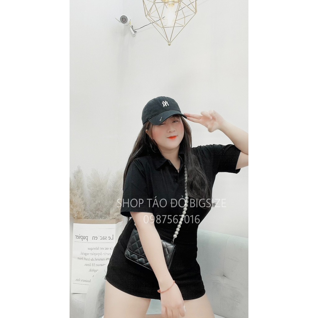 (TÁO ĐỎ BIGSIZE 55-90KG) ÁO THUN NỮ POLO CROPTOP SIÊU XINH ĐỦ MÀU DỄ PHỐI  ( ẢNH THẬT SHOP CHỤP 100%) 🥰🥰🥰 | BigBuy360 - bigbuy360.vn