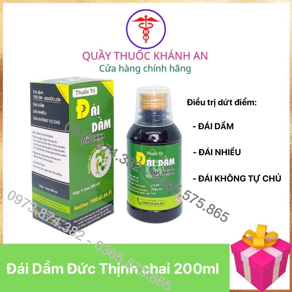Siro Đái Dầm Đức Thịnh chai to 200ml