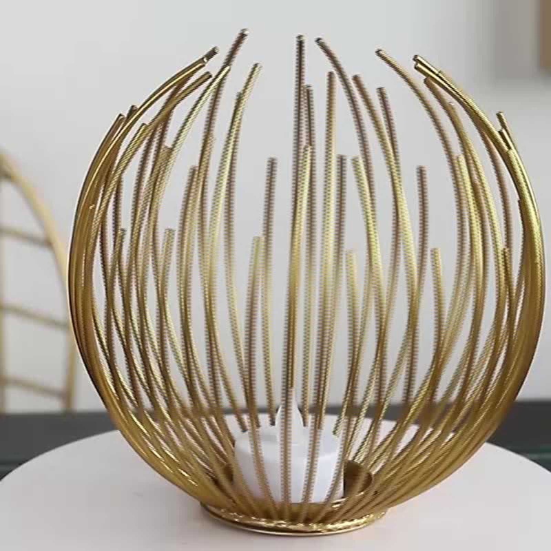 Giá Đỡ Đèn Cầy Bằng Kim Loại Kiểu Cổ Điển Độc Đáo Trang Trí Bàn Ăn / Tiệc Cưới