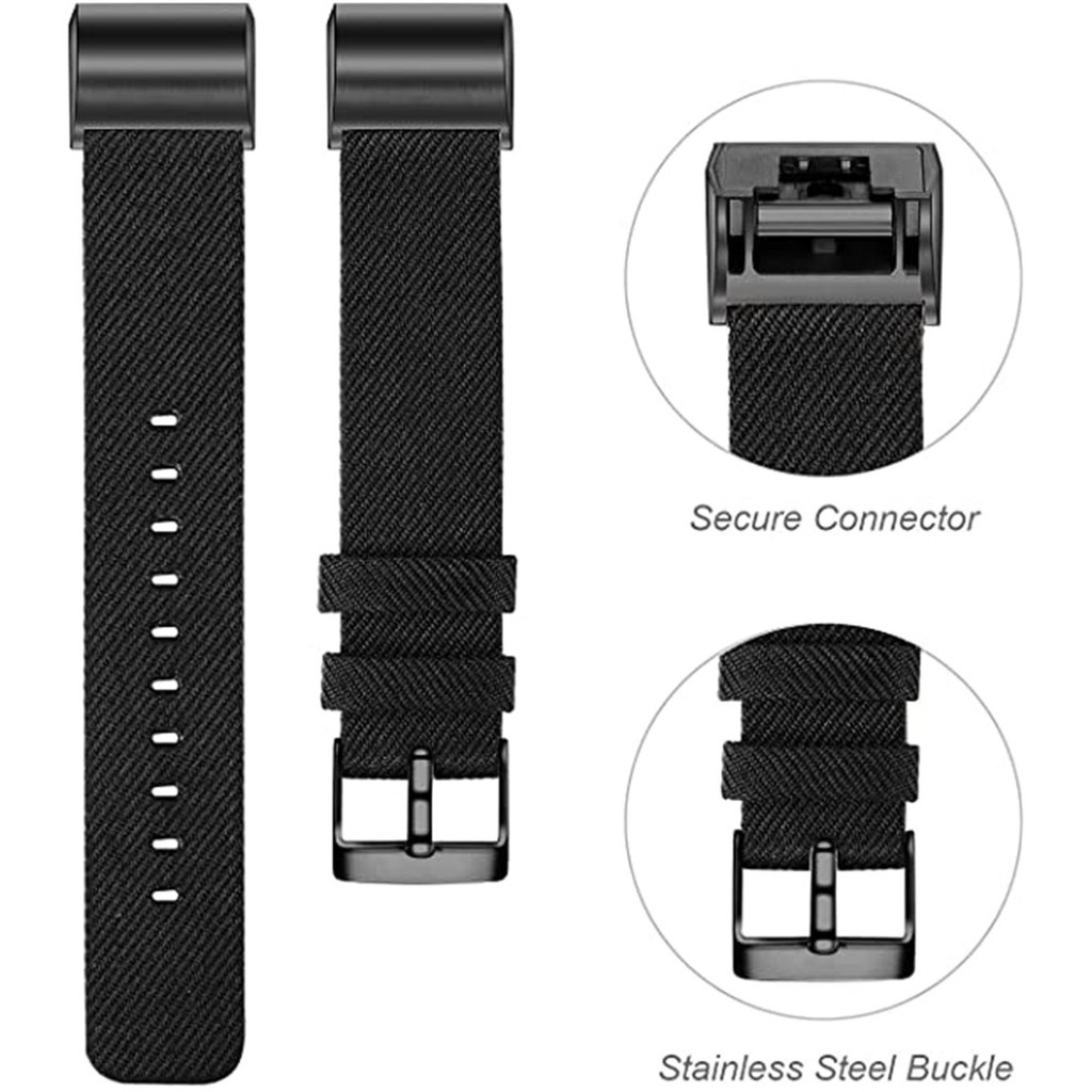 Dây Đeo Sợi Nylon Cho Đồng Hồ Thông Minh Fitbit Charge 4 / Charge 3 / Charge 2