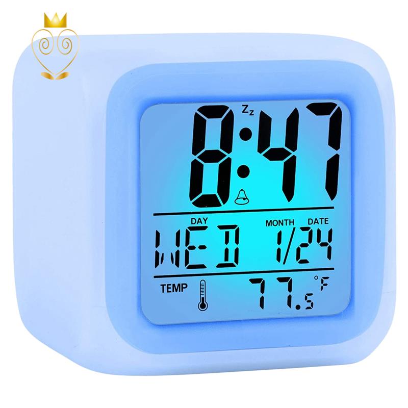 Đồng Hồ Báo Thức Điện Tử Để Bàn Có Đèn LED Hiển Thị Thời Gian/ Sử Dụng Khi Đi Du Lịch