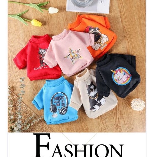 Áo Chó Mèo - Áo Nỉ Thu Đông Yingle Cho Chó Mèo