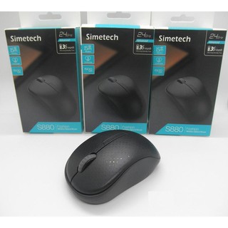 Chuột máy tính simetech s880 không dây, màu đen