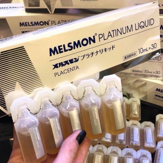 "Date 10/2023" Mặt Nạ Nhau Thai Ngựa MELSMON Platinum Liquid Placenta