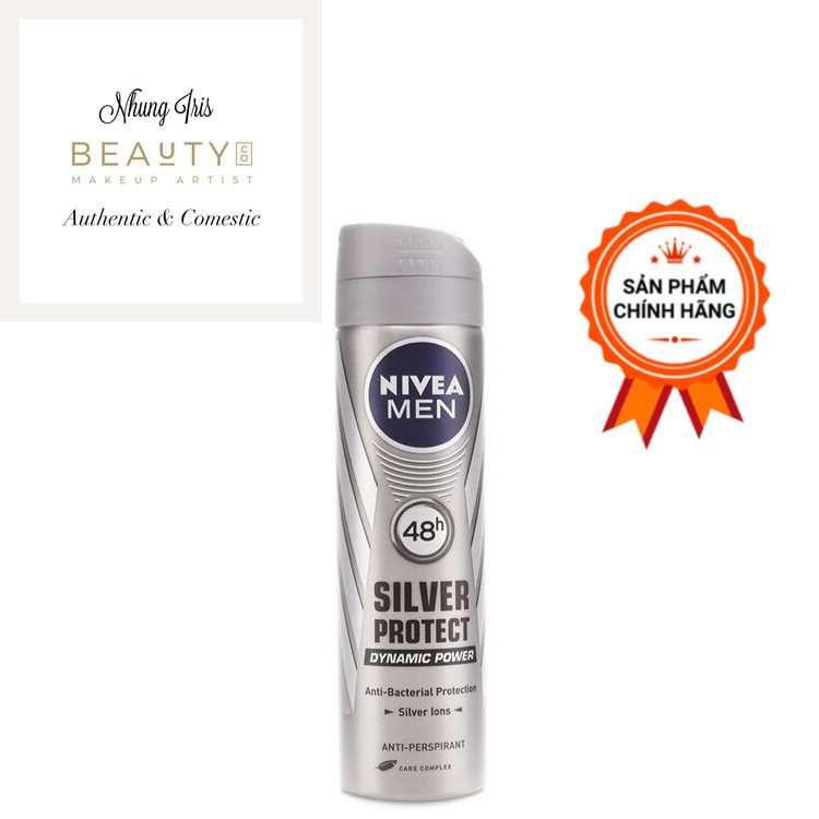 Xịt Khử Mùi Nivea Men Silver Protect 48h Cho Nam Đức