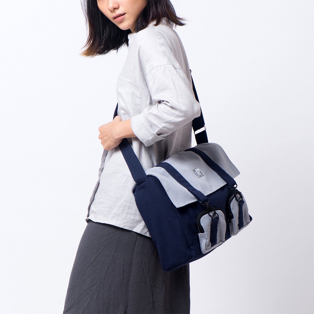 [Mã FATHANG5 giảm 10K đơn 50K] Túi đeo chéo thời trang vải canvas để vừa laptop 13" size A4 Classic Cross Jamlos | BigBuy360 - bigbuy360.vn