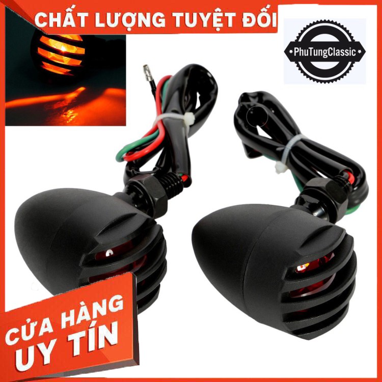 Đèn Xinhan độ classic dạng Hột Vịt lưới, bán theo cặp, không bán lẻ