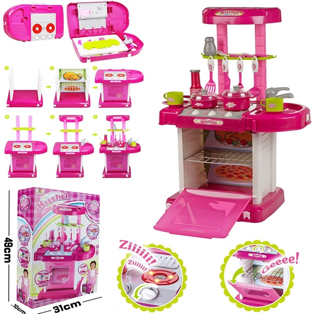 [Mã LIFETOYS1 giảm 30K đơn 99K] Bộ đồ chơi nhà bếp Kitchen set có âm thanh và ánh sáng