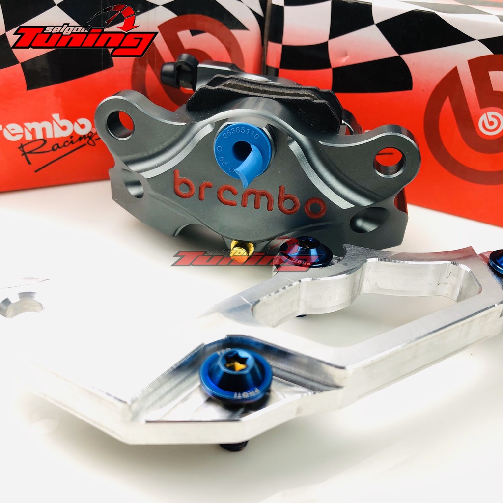 Combo Heo trước và sau Brembo ( tặng ốc titan PROTI  và pass gắn ) GẮN ĐƯỢC HẦU HẾT CÁC DÒNG XE HIỆN TẠI