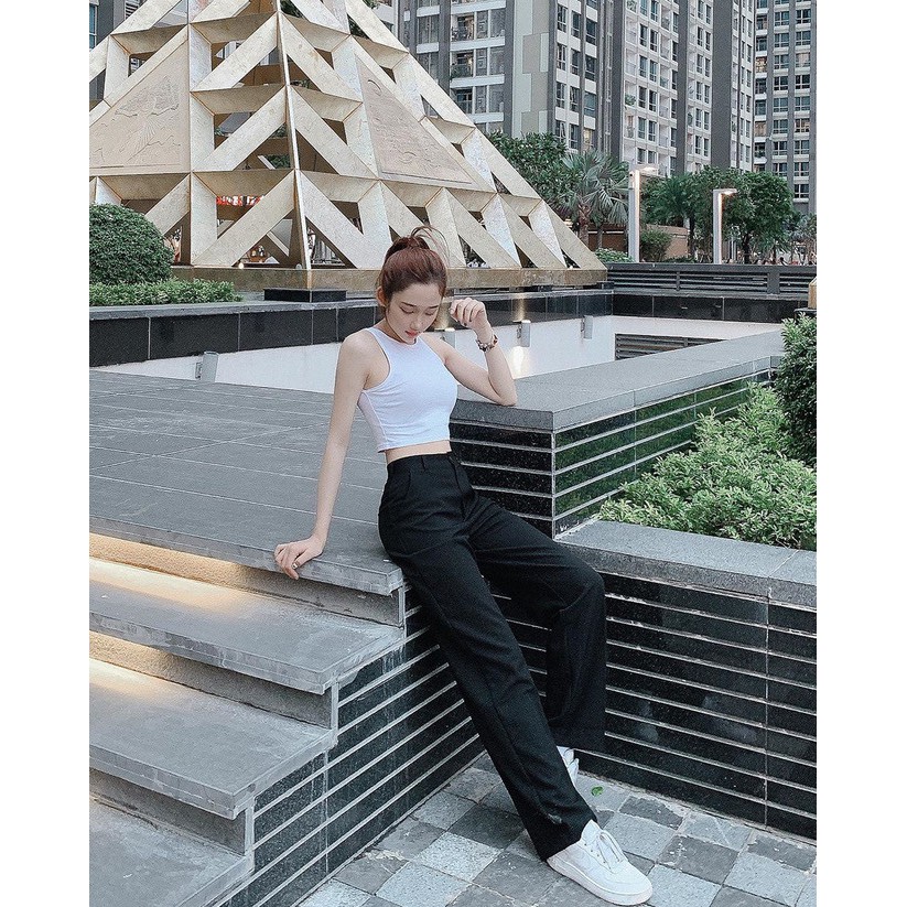 Quần ống xuồng dài, quần culottes ống rộng hack dáng siêu hot