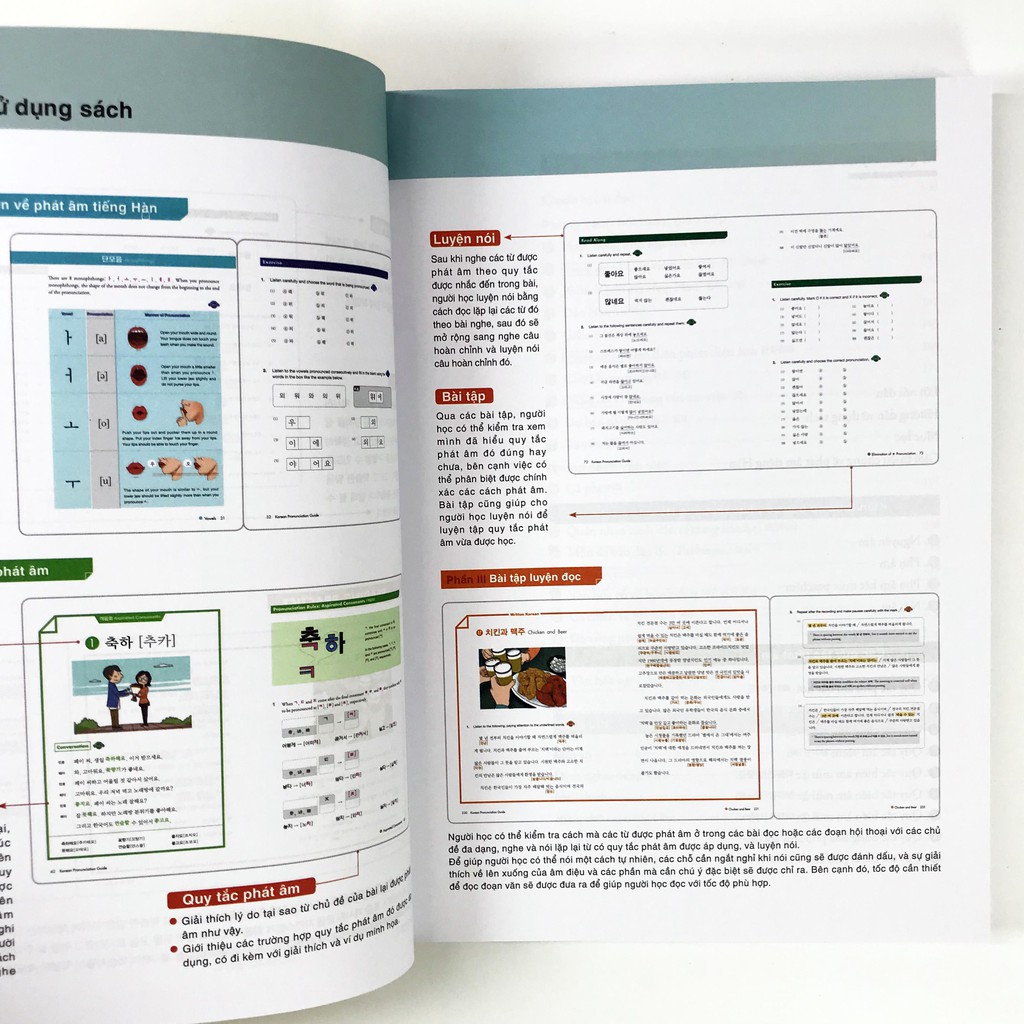 Sách - Hướng Dẫn Phát Âm Tiếng Hàn Chuẩn Như Người Hàn Quốc (Tặng kèm Bookmark)