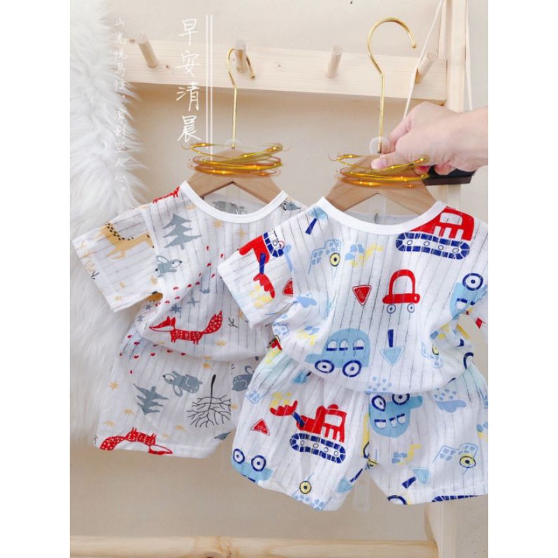 10 Bộ cotton giấy bé trai bé gái 8-16 kg